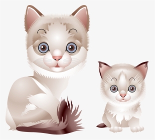Persian Cat Clipart Rag Doll - Cat Vector, HD Png Download, Transparent PNG