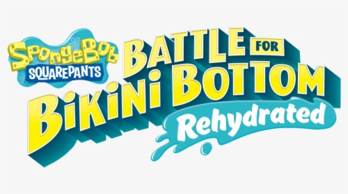 Transparent Spongebob Squarepants Logo Png - Spongebob Battle For Bikini Bottom Rehydrated Logo, Png Download, Transparent PNG