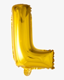Foilballoon L , 16 - L Letters In Gold Balloons Png, Transparent Png, Transparent PNG