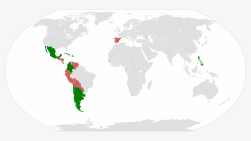 Spanish Language World Map, HD Png Download, Transparent PNG