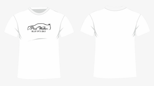 P Paul Walker Signature T-shirt White Or Black - Generic T Shirt Design, HD Png Download, Transparent PNG