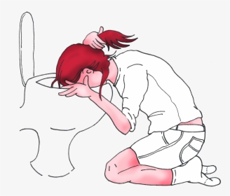How To Throw Up When You Are Feeling Nauseous - Sketch, HD Png Download, Transparent PNG