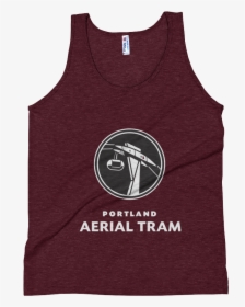 Portland Aerial Tram Logo Exports Vertical White Dot - Sleeveless Shirt, HD Png Download, Transparent PNG