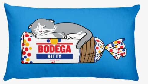 Bodega Kitty Throw Pillow 20 X12 - Throw Pillow, HD Png Download, Transparent PNG