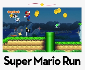 In Super Mario Run, Mario Runs Forward Of His Own Accord - Super Mario Run Game Play, HD Png Download, Transparent PNG