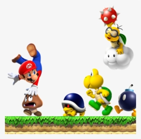 Mario Jumps On Goomba, HD Png Download, Transparent PNG