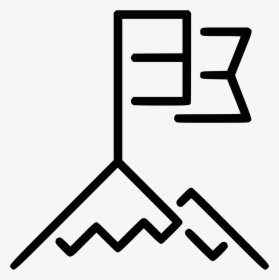 Mountain Top - Top Of The Mountain Icon, HD Png Download, Transparent PNG
