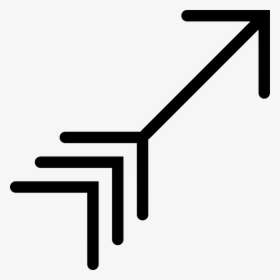 Diagonal Right Arrow Going Up - Chambre Des Metiers Luxembourg, HD Png Download, Transparent PNG