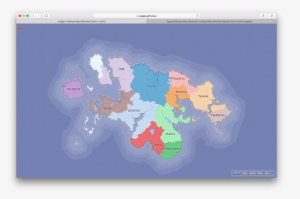 Fantasy Map Generator By Azgaar - Fantastic World Map Svg, HD Png Download, Transparent PNG