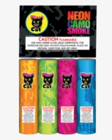Black Cat Neon Camo Smoke - Neon Camo Smoke Black Cat, HD Png Download, Transparent PNG