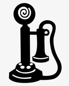 Vector Illustration Of Antique Telecommunications Device - Early Telephone Png, Transparent Png, Transparent PNG
