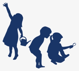 Kids Learning Silhouette Png, Transparent Png, Transparent PNG