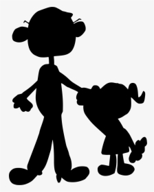 Dad And Daughter Cartoon, HD Png Download , Transparent Png Image - PNGitem