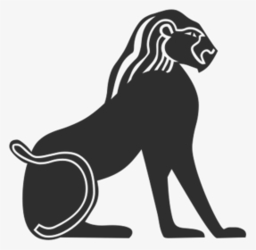 Lion, Egyptian, Ancient, Egypt, Silhouette, Clip, Art - Ancient Egypt Hieroglyphics Lion, HD Png Download, Transparent PNG