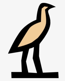 Vector Illustration Of Ancient Egyptian Bird Hieroglyphic, HD Png Download, Transparent PNG