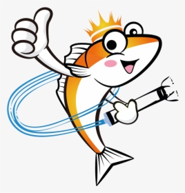 Everyone Deserves The Pleasure Of Relaxing In Front - Cartoon Fish Thumbs Up, HD Png Download, Transparent PNG