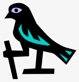 Vector Illustration Of Ancient Egyptian Bird Hieroglyphic - Illustration, HD Png Download, Transparent PNG