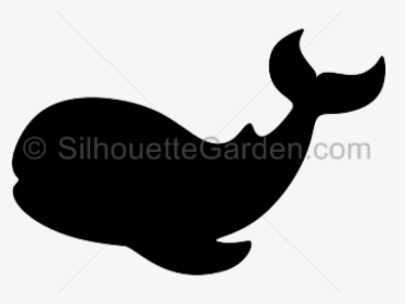 Whale Silhouette - Silhouette Cartoon Whale Outline, HD Png Download, Transparent PNG