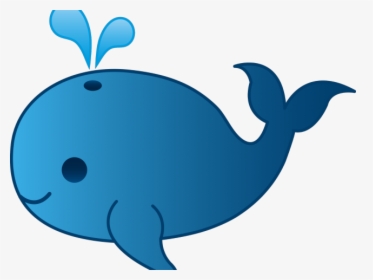 Cute Blue Whale Whale Png Cartoon, Transparent Png, Transparent PNG