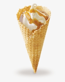 Mcdonald Waffle Caramel Ice Cream, HD Png Download, Transparent PNG