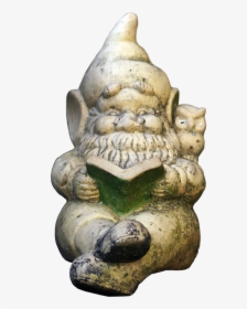 Dwarf, Garden Gnome, Read, Figure, Ceramic, Gnome - Garden Gnome, HD Png Download, Transparent PNG