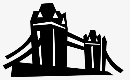 Vector Illustration Of Tower Bridge Bascule And Suspension, HD Png Download, Transparent PNG
