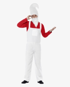 Transparent Garden Gnome Png - White Christmas Costume Men, Png Download, Transparent PNG