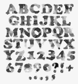 Cooper Watercolor Paint Font - Font Alphabet In Watercolor Transparent, HD Png Download, Transparent PNG