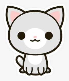 #stickersalma #png #pngkawaii #cat #kitty #gatito #gato - Kawaii Dibujos De Gatos, Transparent Png, Transparent PNG