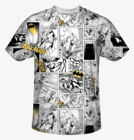 Batman And Joker Comic T-shirt - Batman Comics Printed T Shirts, HD Png Download, Transparent PNG