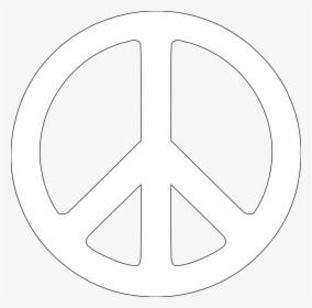 Background Transparent Peace Sign - White Peace Sign Png, Png Download, Transparent PNG