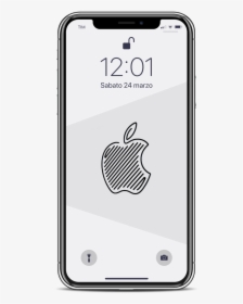 White Iphone X Border, HD Png Download, Transparent PNG