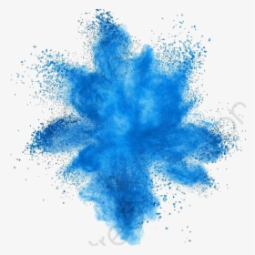 Blue Paint Splash Clipart - Blue Powder Explosion, HD Png Download, Transparent PNG