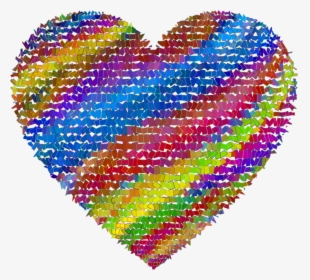 Heart,magenta,glitter - Heart Mosaic, HD Png Download, Transparent PNG