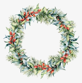 Christmas Tree Wreath Painting, HD Png Download, Transparent PNG