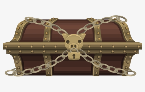 Metal,chair,furniture - Treasure Chest With Chains, HD Png Download, Transparent PNG