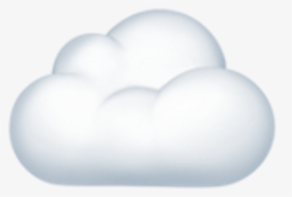 Download White Computing Cloud Emoji Free Download - Light, HD Png Download, Transparent PNG