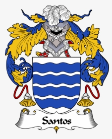 Santos Coat Of Arms, Santos Family Crest, Santos Escudo - Escudo Del Apellido Santos, HD Png Download, Transparent PNG