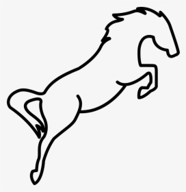 Jumping Horse Outline, HD Png Download, Transparent PNG