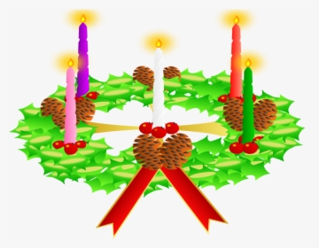 Cartoon Advent Wreath Drawing, HD Png Download, Transparent PNG