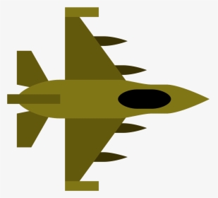 Avião De Caça Icon - Fighter Jet Birds Eye View, HD Png Download, Transparent PNG