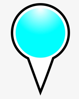 Circle,line,computer Icons - Cyan Marker Icon, HD Png Download, Transparent PNG