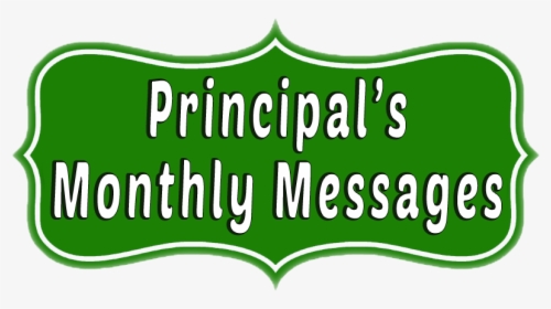 Principals Message - Loja Melissa, HD Png Download, Transparent PNG