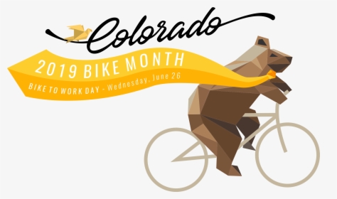 Colorado Bike Month Logo - Bike To Work Day 2019 Colorado, HD Png Download, Transparent PNG