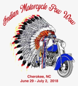 Download Hd Indian Motorcycle - Indian Headdress Tattoo Design, HD Png Download, Transparent PNG