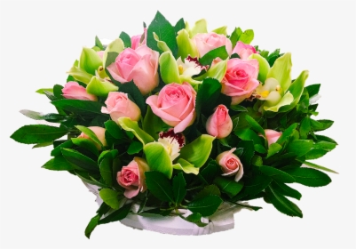 Basket Of Roses And Orchids, HD Png Download, Transparent PNG