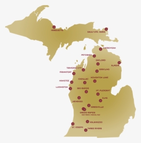 Transparent Dave East Png - Michigan Map, Png Download, Transparent PNG