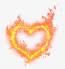 Heart On Fire Png, Transparent Png, Transparent PNG