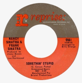 Medium 45 1967 Nancysinatra Somethinstupid - Label, HD Png Download, Transparent PNG