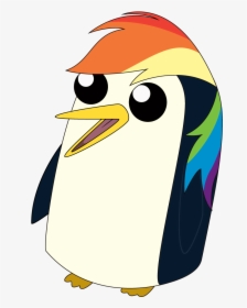  gunter Penguin Rainbow Dash - Гюнтер Из Время Приключений, HD Png Download, Transparent PNG